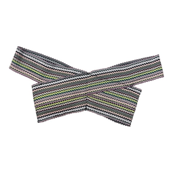 River Island Bardot Bandage Multicolor Bikini Top Size UK 8/ US 4 Striped - Picture 2 of 8